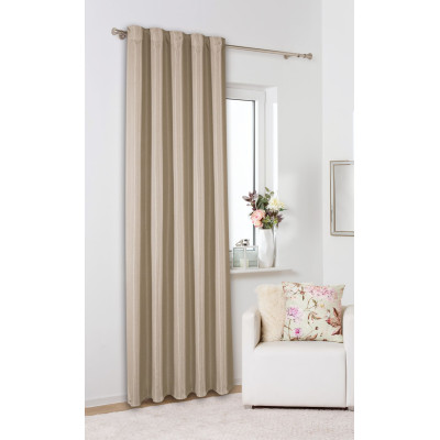 Zasłona z taśmą FAMOUS CHIC 135x270 beżowy